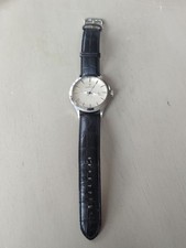 Usado, Invicta 1238 45mm data tom prata SS couro preto funciona em excelente estado usado original  comprar usado  Enviando para Brazil