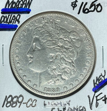 1889-CC Morgan Dollar BU estado perfeito não circulado 90% prata $1 moeda dos EUA, usado comprar usado  Enviando para Brazil