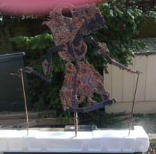 Vintage Shadow Puppet Duża Wayang Kulit około 1900 roku na sprzedaż  Wysyłka do Poland