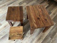 Nest tables sheesham for sale  ALTRINCHAM