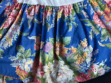 RARO! Excelente estado usado~ SAIA CAMA QUEEN RALPH LAUREN Melissa Floral Casa de Praia ~FLORES AZUIS comprar usado  Enviando para Brazil