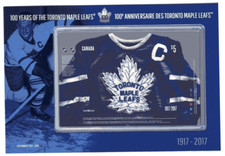 2017 Canadá Sc# 3042 - Toronto Maple Leafs 100º aniversário Selo de tecido de US$ 5. kg OEM comprar usado  Enviando para Brazil