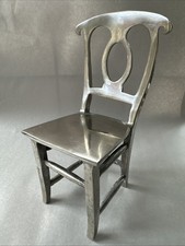 Cadeira Pottery Barn prata suporte único metal maciço decoração para casa 8" de altura comprar usado Cadeira Pottery Barn prata suporte único metal maciço decoração para casa 8" de altura comprar usado  Enviando para Brazil