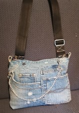 Jeans umhängetasche handgefer gebraucht kaufen  Hameln