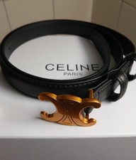 Ceinture Celine Triomphe Cuir Noir Neuf , używany na sprzedaż  Wysyłka do Poland