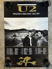 POSTER RARO VINTAGE 1987 U2 THE JOSHUA TREE TOUR 24X36 Winterland Productions comprar usado  Enviando para Brazil