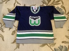 Camiseta de hóquei vintage HARTFORD WHALERS Primeau 55 CCM MASKA malha aérea GRANDE L NHL comprar usado  Enviando para Brazil