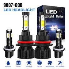 Lâmpadas combo de faróis de LED + kit de farol de neblina DRL para Dodge Dakota 1998-2000 6000K comprar usado  Enviando para Brazil
