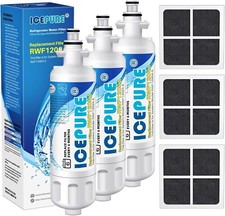 Filtro de agua para refrigerador ICEPURE ADQ36006101 y filtro de aire fresco LT120F, 3 combo segunda mano  Embacar hacia Mexico