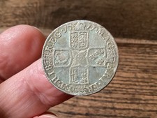 1711 silver shilling for sale  LOCKERBIE