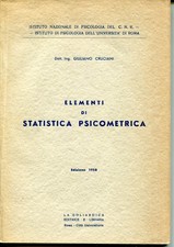 Elementi statistica psicometri usato Elementi statistica psicometri usato  Italia