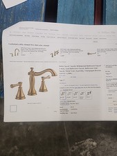 Torneira de banheiro Delta Cassidy 3597LF-CZMPU champanhe bronze 2 alças ampla comprar usado  Enviando para Brazil