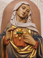Holzrelief herz maria gebraucht kaufen  Wünnenberg