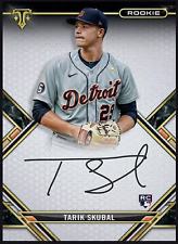 Tarjeta digital Topps Triple Thread Rookie Signature 2021 rara MLB TARIK SKUBAL RC segunda mano  Embacar hacia Mexico