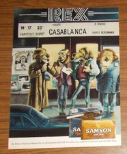 Rzadka reklama tytoniu SAMSON - REX kino Casablanca lwy komiks 1982 na sprzedaż  Wysyłka do Poland
