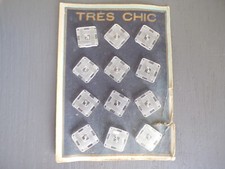 Antique square buttons d'occasion  Expédié en Belgium