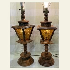 Pair 1970s amber for sale  Shell Rock