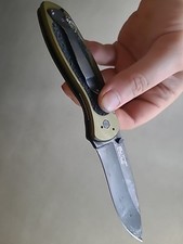 Faca de bolso dobrável Kershaw 1670OLBLK borrão, abertura assistida borda lisa, usado comprar usado  Enviando para Brazil