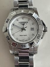 Longines hydroconquest white for sale  CREWE