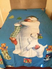 Snowman snowdog duvet for sale  TORQUAY