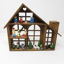 Vtg wood nativity for sale  Seguin