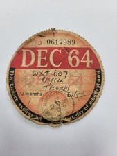 Collectable tax disc for sale  STOCKPORT