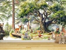 Usado, Fototapete Kinderzimmer Wald Tiere Kindertapete Kinder VLIES TAPETE + KLEISTER comprar usado  Enviando para Brazil