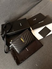 Ysl leather pouch for sale  WALLASEY