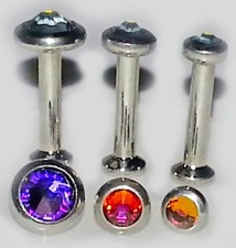 Brinco 18g 16g VOLCANO FIRE GEM cartilagem hélice dianteira orelha tragus nariz cravejado comprar usado  Enviando para Brazil