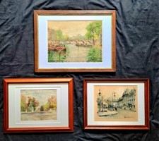 Aquarelles paris signées d'occasion  Châtenay-Malabry