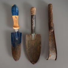 3 herramientas de mano de jardín de metal vintage segunda mano  Embacar hacia Mexico