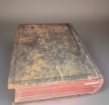 Cassell, Petter & Galpin Antiguo Ilustrado Familia Santa Biblia Cuero Coleccionista segunda mano  Embacar hacia Mexico