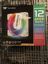 Ventilador de refrigeração Thermaltake SWAFAN EX 12 ARGB PC branco 3 ventiladores + 3 extras 500~2000 RPM comprar usado  Enviando para Brazil