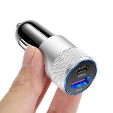 Carregador de telefone de carro USB tipo C PD QC3.0 carregamento rápido para Samsung iPhone universal, usado comprar usado  Enviando para Brazil