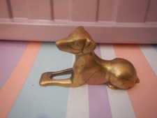 Vintage brass dog for sale  SHEFFIELD