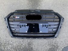 Für Audi A3 2017-2020 S3 Stil Glänzend Schwarz Grill Kühlergrill Front Grill comprar usado  Enviando para Brazil