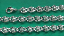 Perlenkette 5mm versilbert gebraucht kaufen  Peine