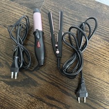 *2* NOVO MINI FERRO DE ONDULAÇÃO E ALISADOR DE CABELO VIAGEM EUROPA DUPLA TENSÃO 110-240 comprar usado  Enviando para Brazil