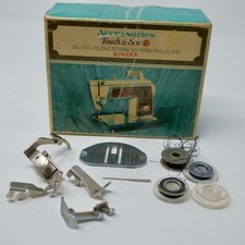Vintage Singer Touch & Sew Acessórios Deluxe Zig Zag Máquina de Costura Modelo 636 comprar usado  Enviando para Brazil