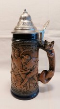 Bierkrug keramik zinndeckel gebraucht kaufen  Hamburg