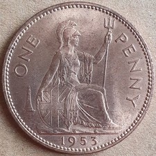 1953 elizabeth penny for sale  LONDON