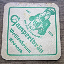 Alter bierdeckel gampertbräu gebraucht kaufen  Waldershof