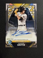 Usado, 2024 Bowman Chrome Draft Konnor Griffin Classe de 2024 Auto 69/250 #C24-KG comprar usado  Enviando para Brazil
