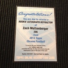 2014 TOPPS CHROME #206 ZACH METTENBERGER *REFRATOR NOVATO AUTOMÁTICO /150* TITANS comprar usado  Enviando para Brazil