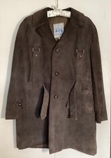 Casaco de camurça marrom escuro importado Windsor vintage com cinto - Masculino tamanho 40  comprar usado  Enviando para Brazil