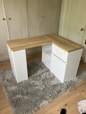 Shaped corner desk for sale  LONDON