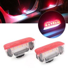 Luzes de cortesia de porta lateral de LED vermelho branco para VW Golf EOS Jetta Passat comprar usado  Enviando para Brazil