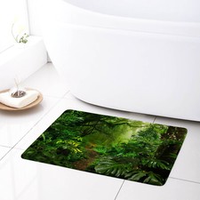 Tapete de banho verde floresta tropical para banheiro tapete de banho capacho 24x16 polegadas comprar usado  Enviando para Brazil