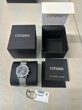 Relógio masculino CITIZEN AT0368-82L mostrador azul prata aço inoxidável pulseira de malha 43 mm comprar usado  Enviando para Brazil