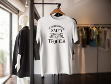 SE VOCÊ VAI SER SALGADO TRAGA CAMISETA TEQUILA PIADA ENGRAÇADA PRESENTE ANIVERSÁRIO, usado comprar usado  Enviando para Brazil